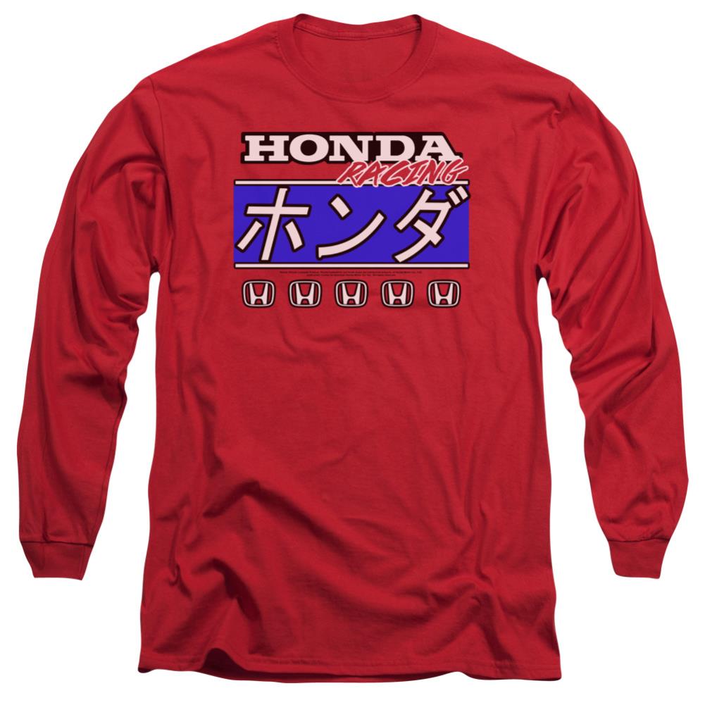 Honda Kanji Racing Men's 18/1 Cotton Long-Sleeve T-Shirt