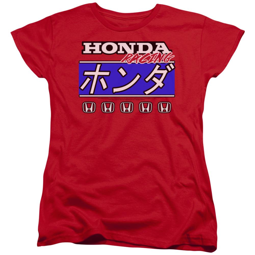 Honda Kanji Racing Women's 18/1 Cotton Short-Sleeve T-Shirt