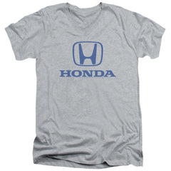 Honda Standard Logo Men's 30/1 Cotton Slim V-Neck T-Shirt