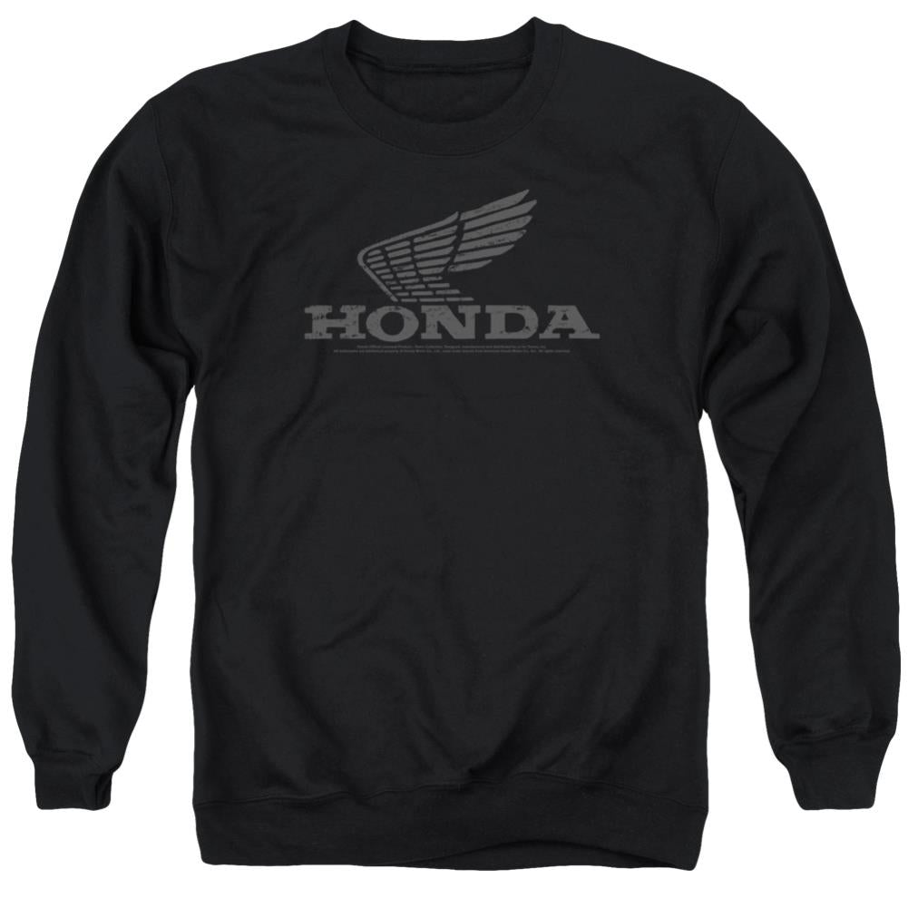 Honda Vintage Wing Men's Crewneck 50 50 Poly Long-Sleeve T-Shirt