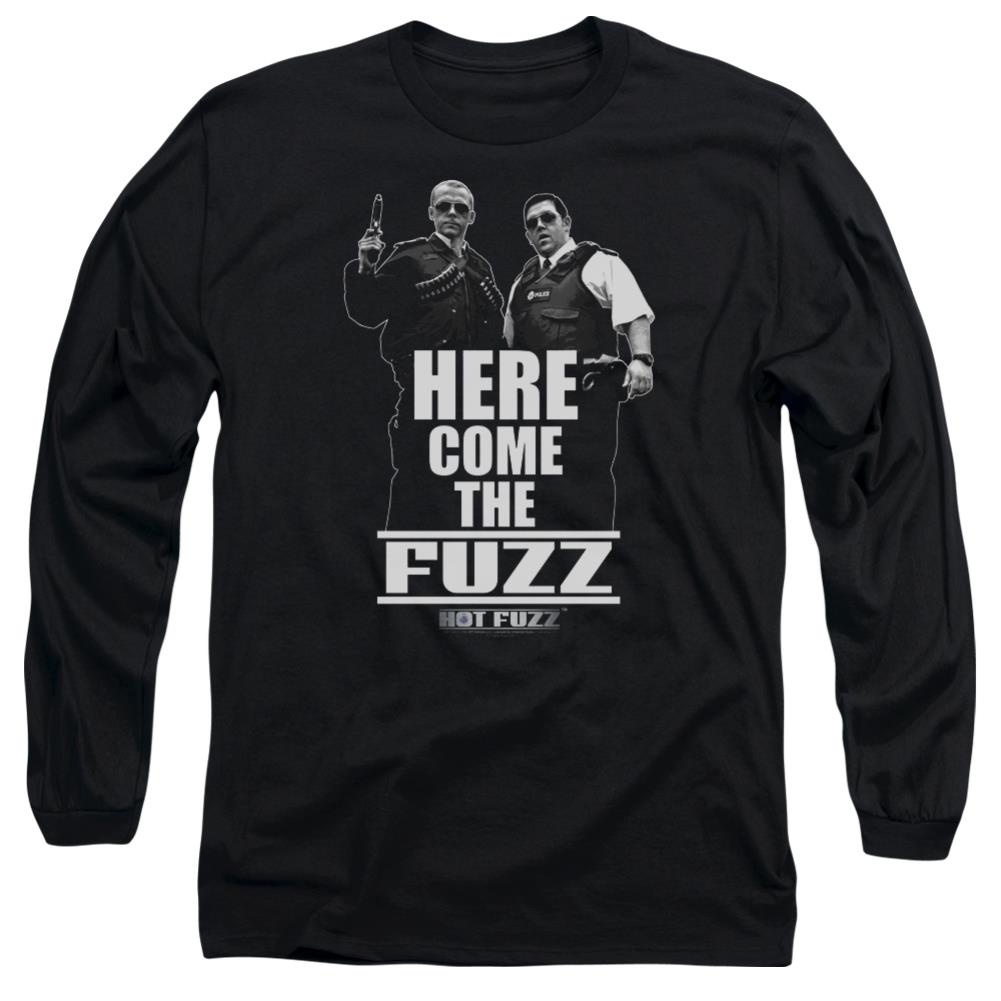 Hot Fuzz Here Come The Fuzz Men's 18/1 Cotton Long-Sleeve T-Shirt