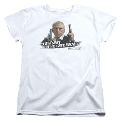 Hot Fuzz Just Got Real Women's 18/1 Cotton Short-Sleeve T-Shirt