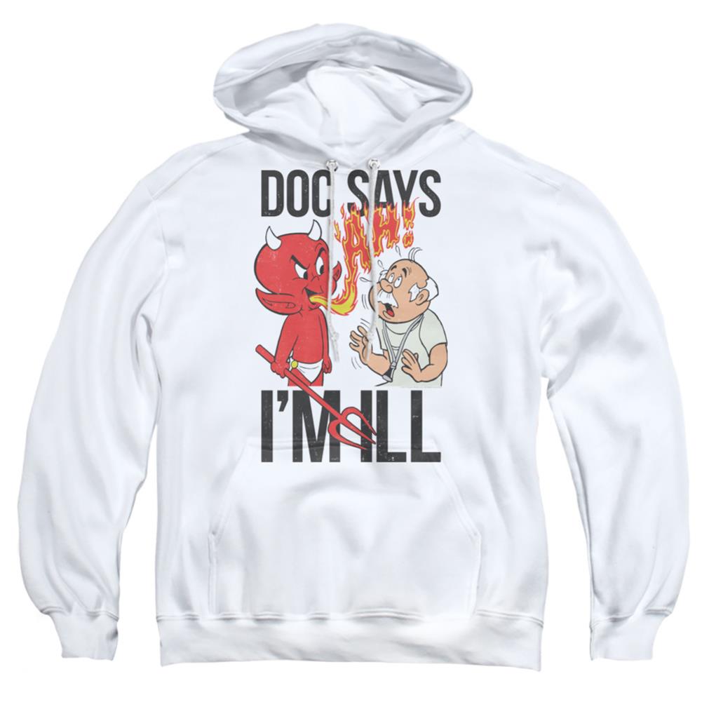 Hot Stuff Doc Says Men's Pull-Over 75 25 Poly Hoodie