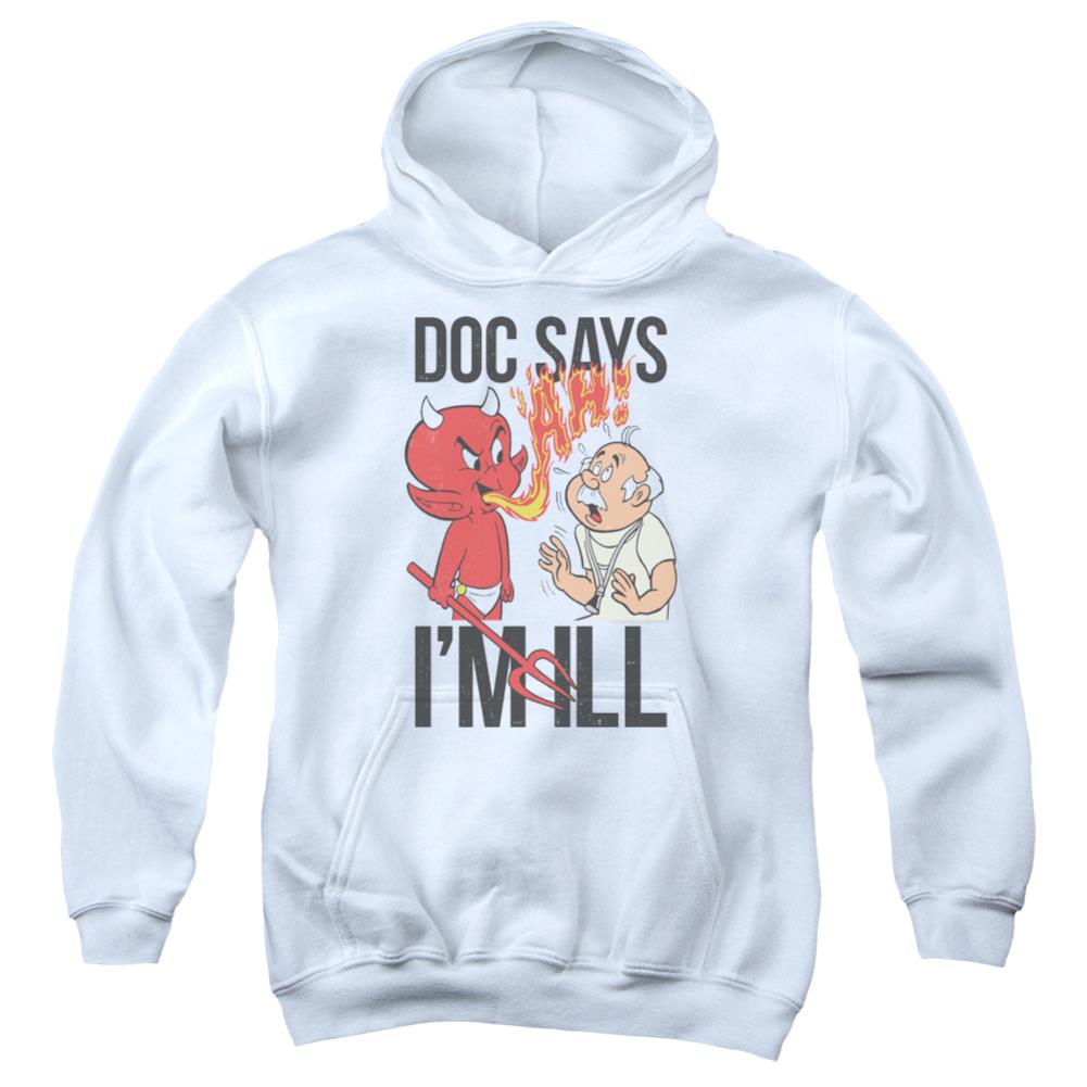 Hot Stuff Doc Says Youth Cotton Poly Pull-Over Hoodie