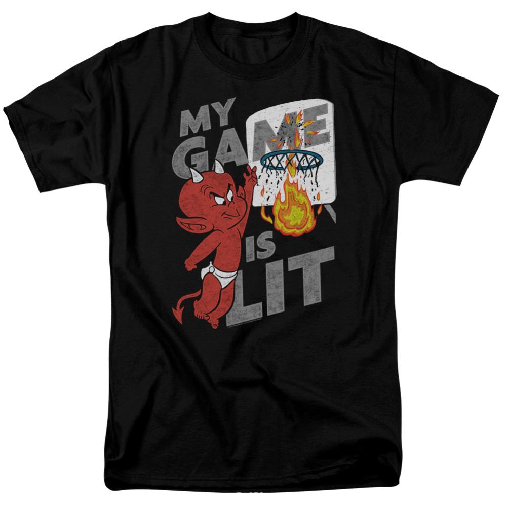 Hot Stuff Game Is Lit Men's 18/1 Cotton Short-Sleeve T-Shirt