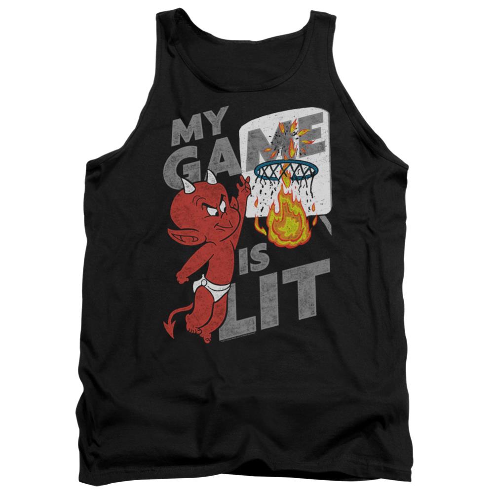 Hot Stuff Game Is Lit Men's 18/1 Cotton Tank Top