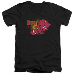 Hot Stuff Little Devil Men's 30/1 Cotton Slim V-Neck T-Shirt