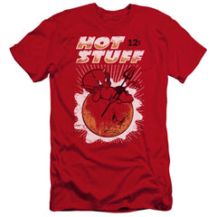 Hot Stuff On The Sun Men's Ultra-Soft 30/1 Cotton Slim Short-Sleeve T-Shirt