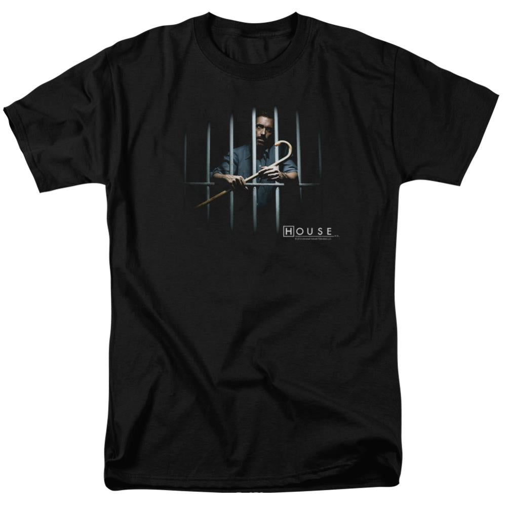 House Behind Bars Men's 18/1 Cotton Short-Sleeve T-Shirt