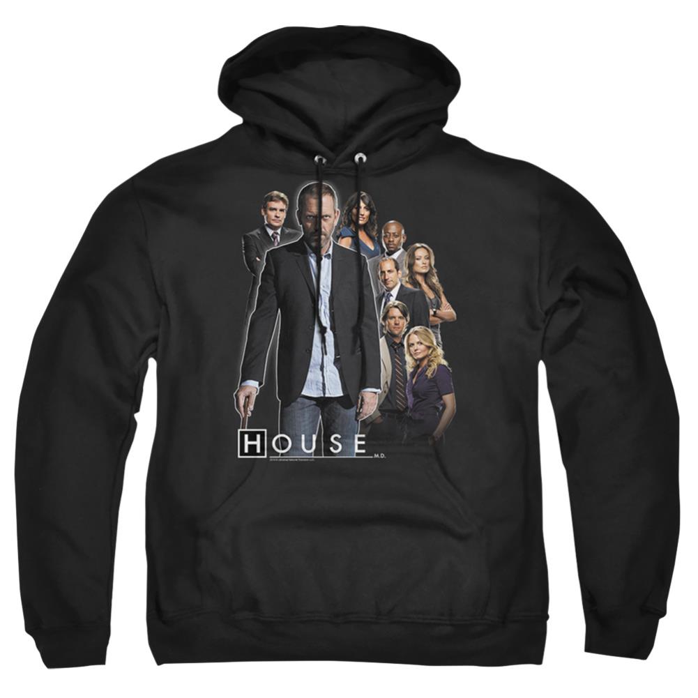 House Crew Men's Pull-Over 75 25 Poly Hoodie