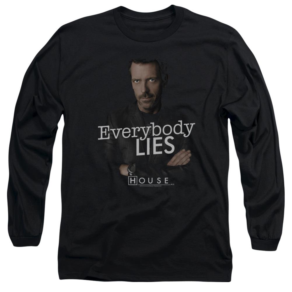 House Everybody Lies Men's 18/1 Cotton Long-Sleeve T-Shirt