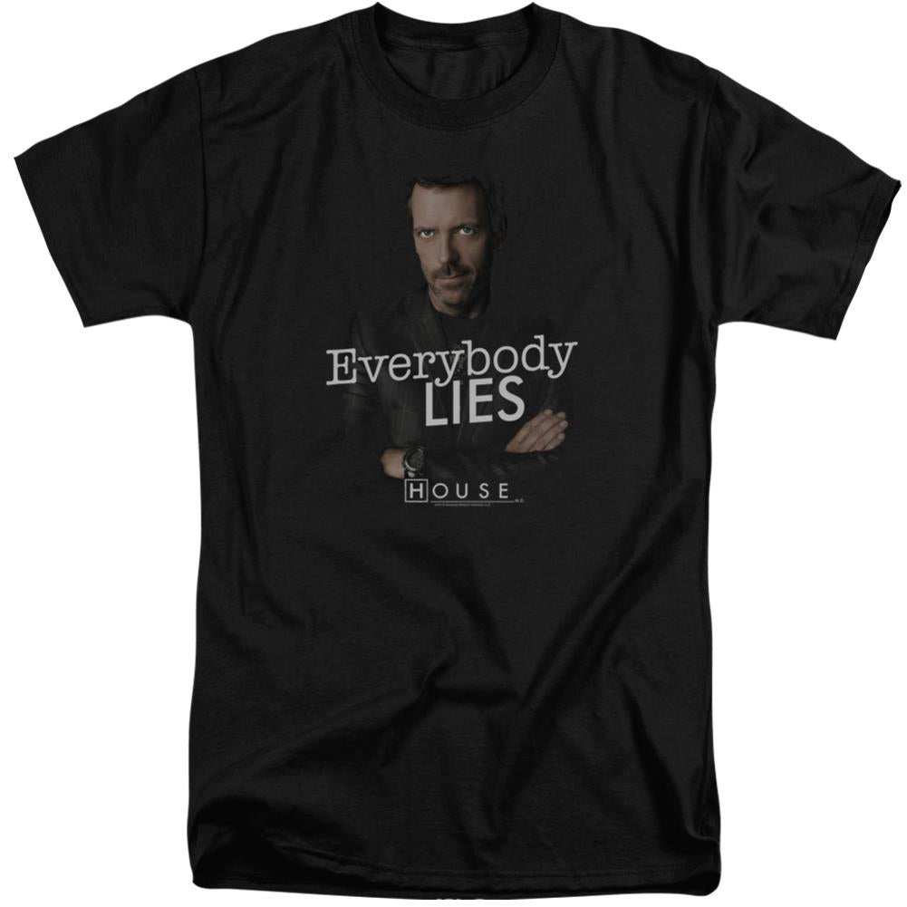 House Everybody Lies Men's 18/1 Tall Cotton Short-Sleeve T-Shirt