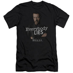 House Everybody Lies Men's Ultra-Soft 30/1 Cotton Slim Short-Sleeve T-Shirt