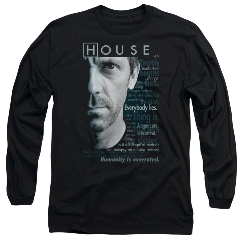 House Houseisms Men's 18/1 Cotton Long-Sleeve T-Shirt