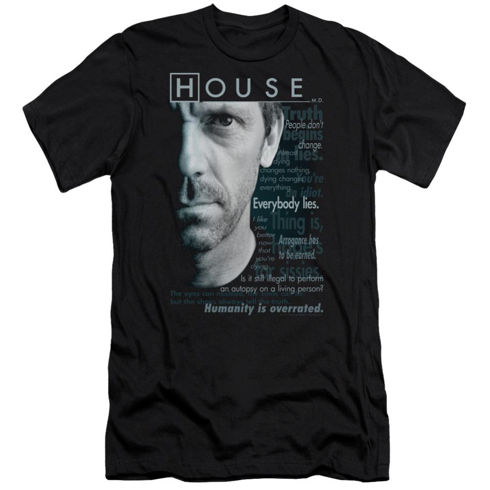 House Houseisms Men's Ultra-Soft 30/1 Cotton Slim Short-Sleeve T-Shirt