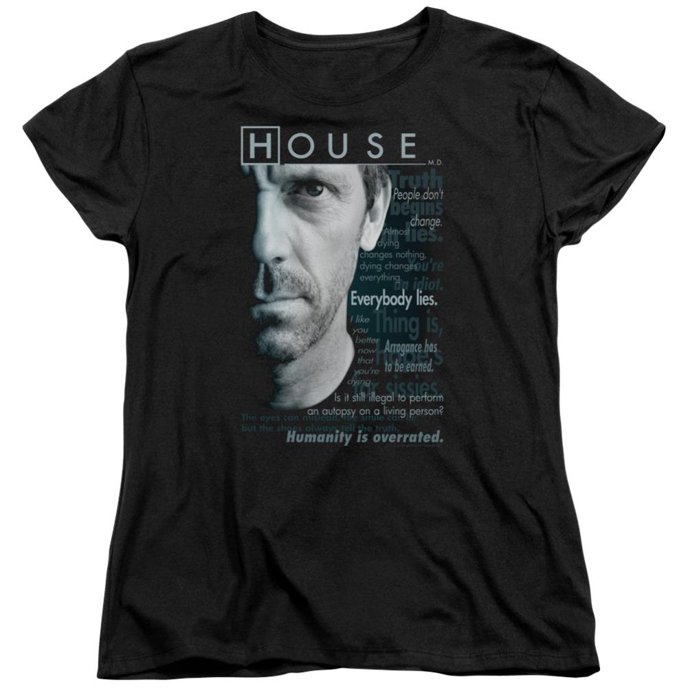 House Houseisms Women's 18/1 Cotton Short-Sleeve T-Shirt