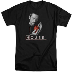 House I Heart House Men's 18/1 Tall Cotton Short-Sleeve T-Shirt