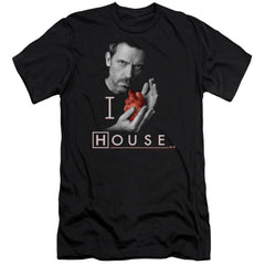 House I Heart House Men's Ultra-Soft 30/1 Cotton Slim Short-Sleeve T-Shirt