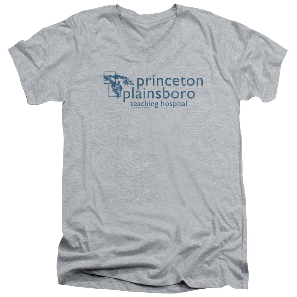 House Princeton Plainsboro Men's 30/1 Cotton Slim V-Neck T-Shirt