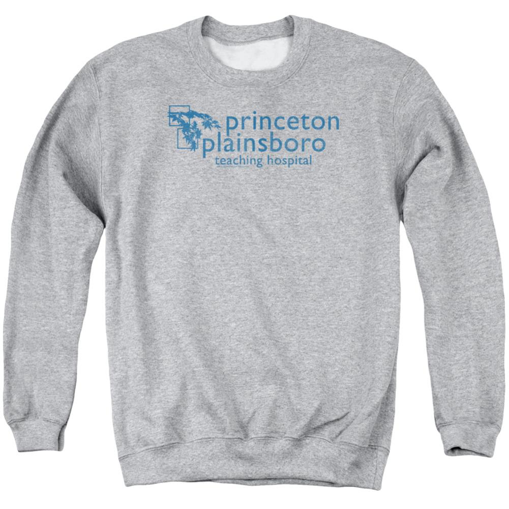 House Princeton Plainsboro Men's Crewneck 50 50 Poly Long-Sleeve T-Shirt