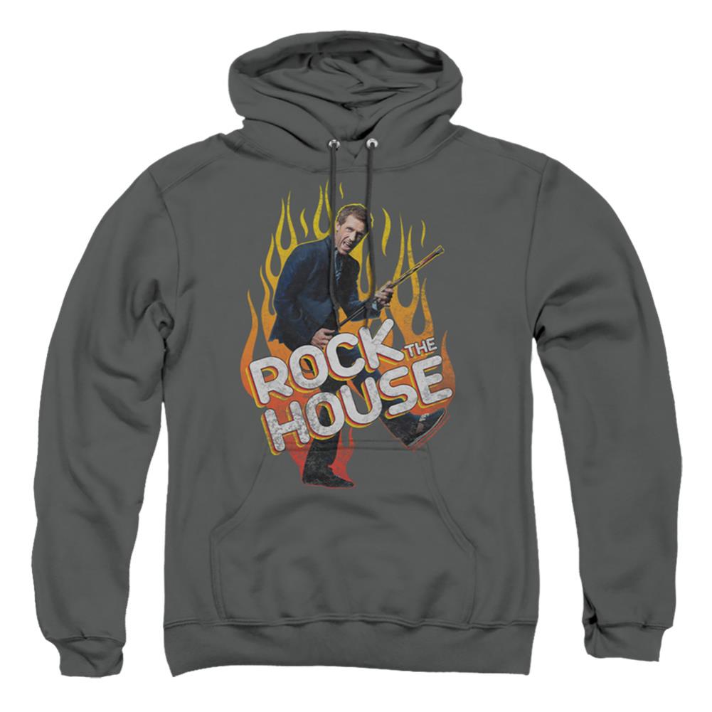 House Rock The House Men's Pull-Over 75 25 Poly Hoodie
