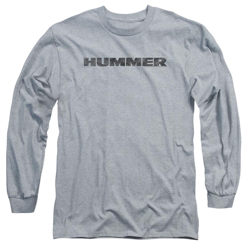 Hummer Distressed Hummer Logo Men's 18/1 Cotton Long-Sleeve T-Shirt
