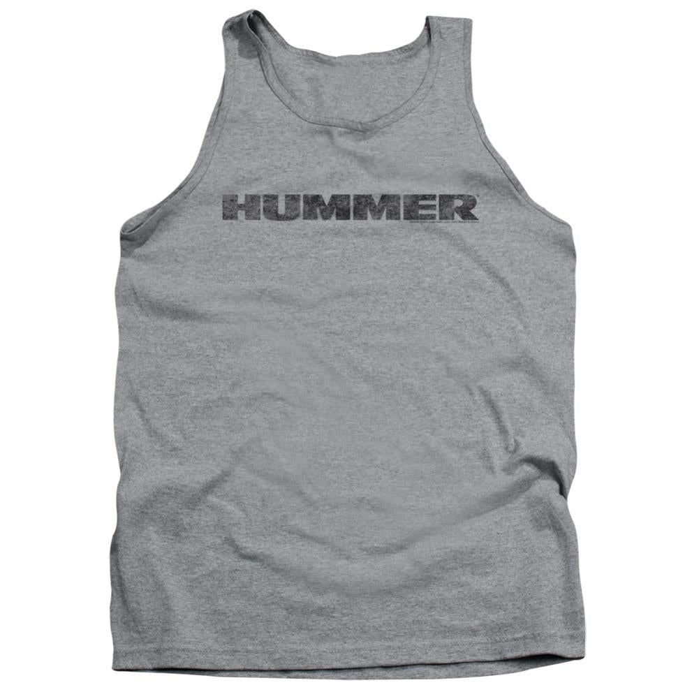 Hummer Distressed Hummer Logo Men's 18/1 Cotton Tank Top
