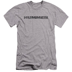 Hummer Distressed Hummer Logo Men's Ultra-Soft 30/1 Cotton Slim Short-Sleeve T-Shirt