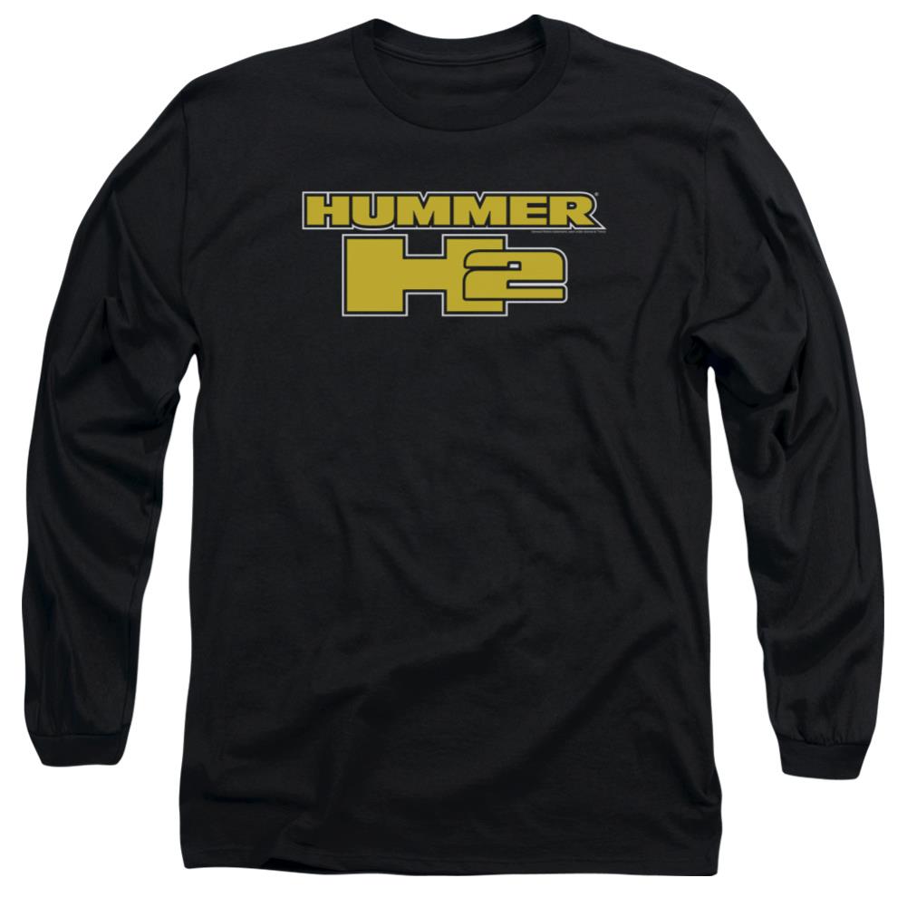 Hummer H2 Block Logo Men's 18/1 Cotton Long-Sleeve T-Shirt