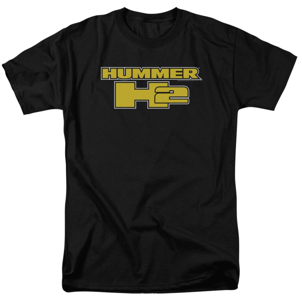 Hummer H2 Block Logo Men's 18/1 Cotton Short-Sleeve T-Shirt