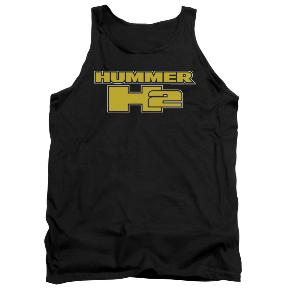 Hummer H2 Block Logo Men's 18/1 Cotton Tank Top