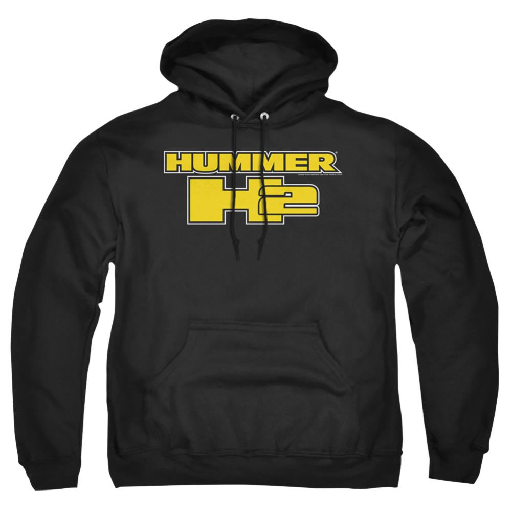 Hummer H2 Block Logo Men's Pull-Over 75 25 Poly Hoodie