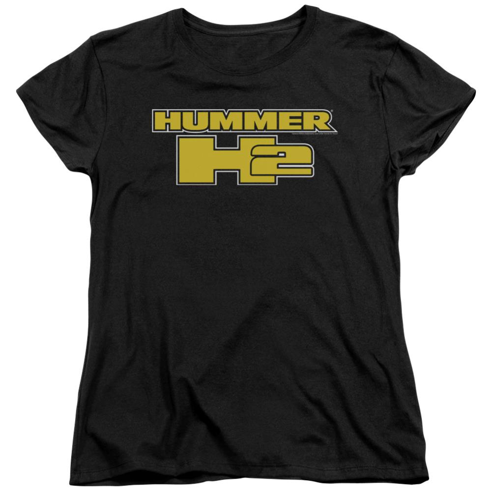 Hummer H2 Block Logo Women's 18/1 Cotton Short-Sleeve T-Shirt