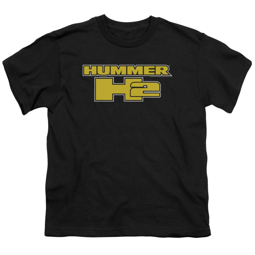 Hummer H2 Block Logo Youth 18/1 100% Cotton Short-Sleeve T-Shirt