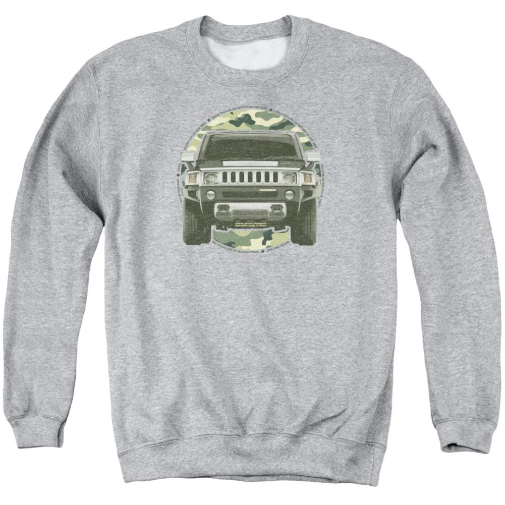 Hummer Lead Or Follow Men's Crewneck 50 50 Poly Long-Sleeve T-Shirt