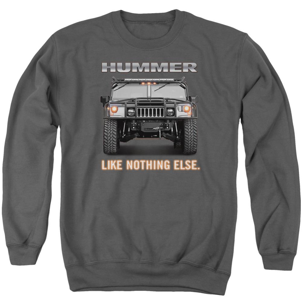 Hummer Like Nothing Else Men's Crewneck 50 50 Poly Long-Sleeve T-Shirt