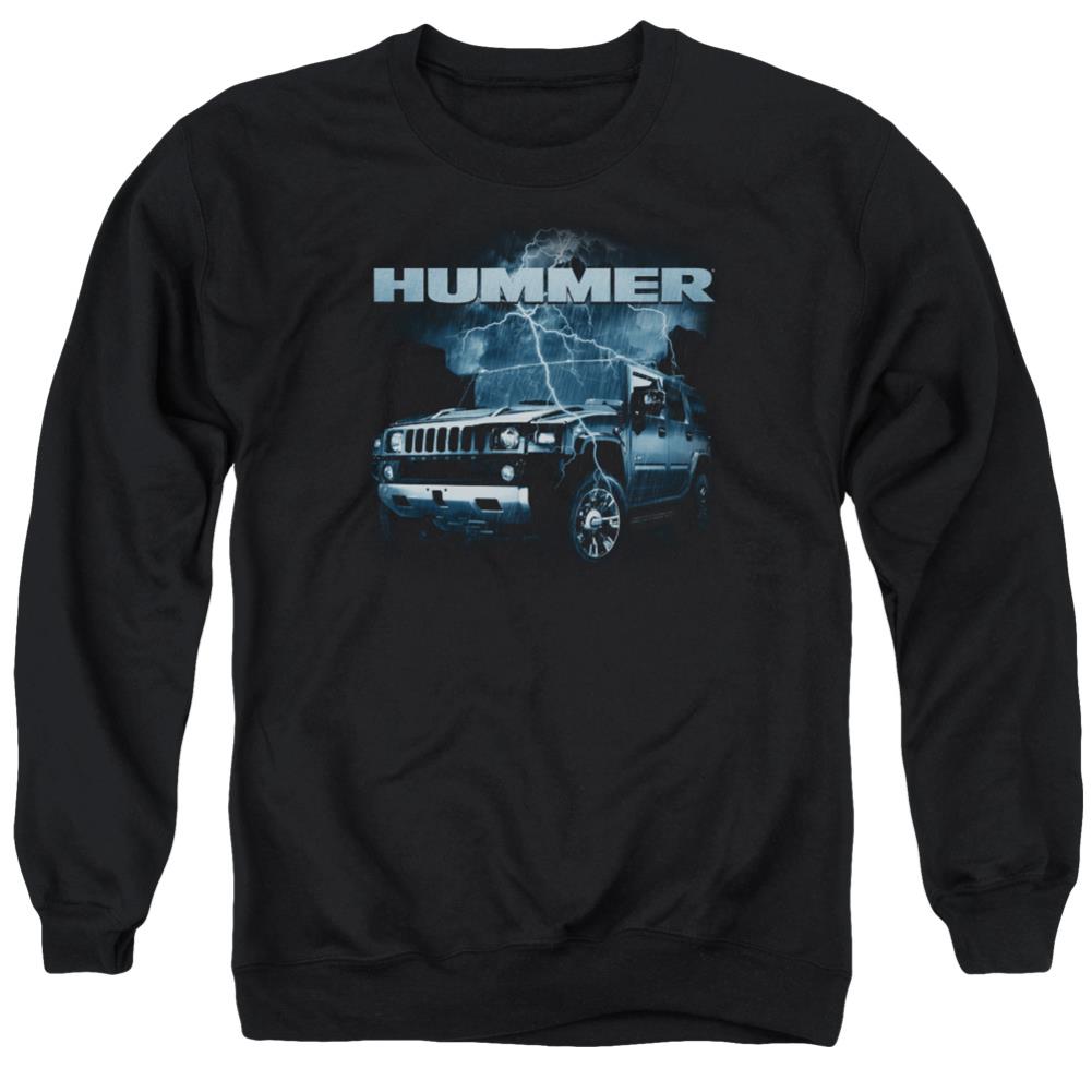 Hummer Stormy Ride Men's Crewneck 50 50 Poly Long-Sleeve T-Shirt