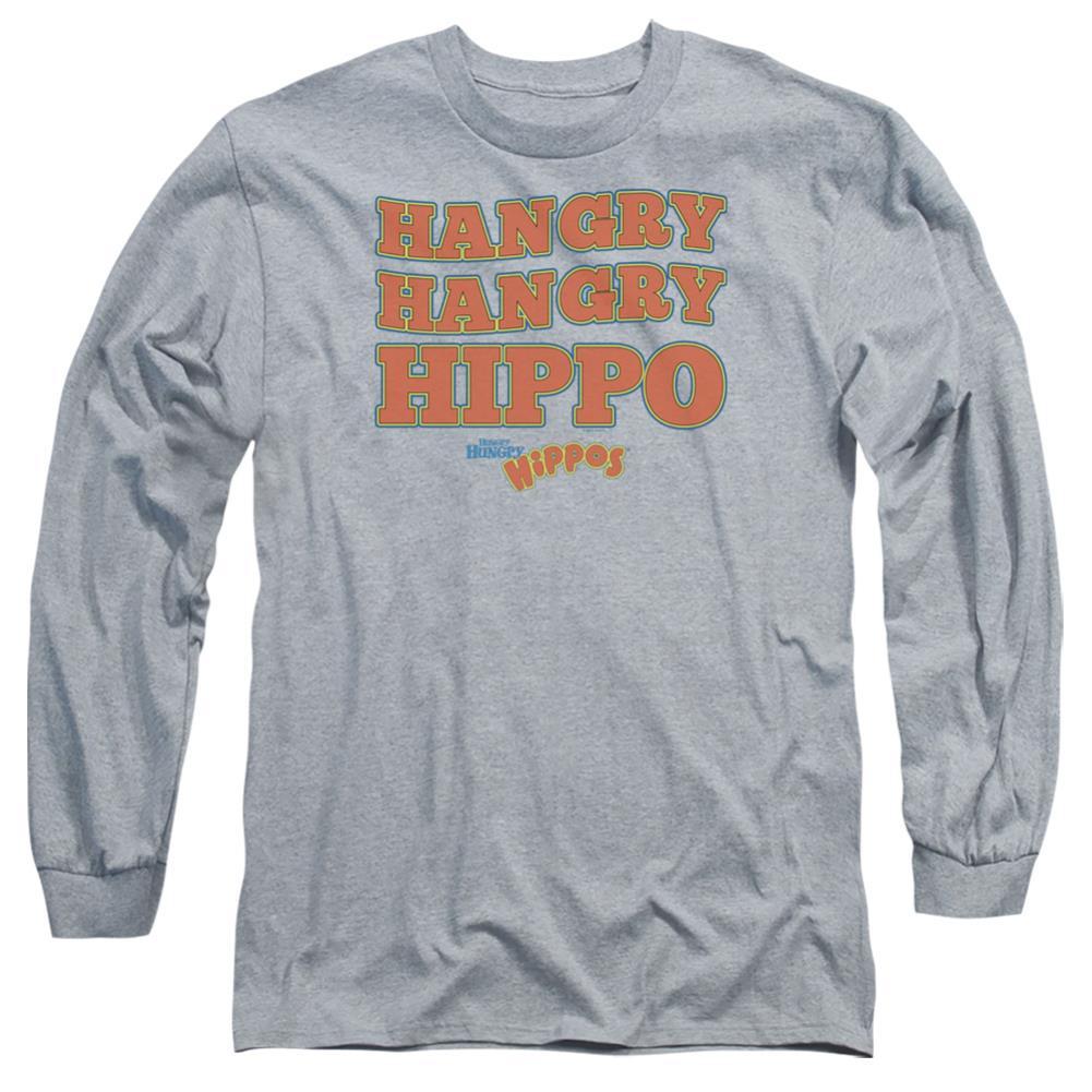 Hungry Hungry Hippos Hangry Men's 18/1 Cotton Long-Sleeve T-Shirt