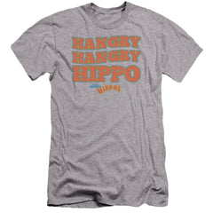 Hungry Hungry Hippos Hangry Men's Ultra-Soft 30/1 Cotton Slim Short-Sleeve T-Shirt