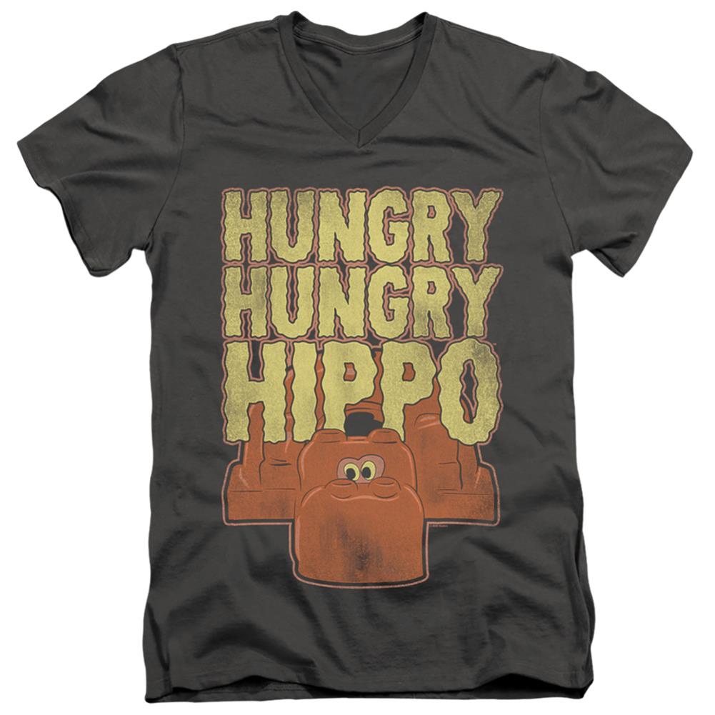 Hungry Hungry Hippos Hungry Hungry Hippo Men's 30/1 Cotton Slim V-Neck T-Shirt