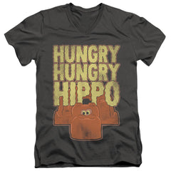 Hungry Hungry Hippos Hungry Hungry Hippo Men's 30/1 Cotton Slim V-Neck T-Shirt