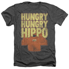 Hungry Hungry Hippos Hungry Hungry Hippo Men's 30/1 Heather 60 40 Poly Short-Sleeve T-Shirt