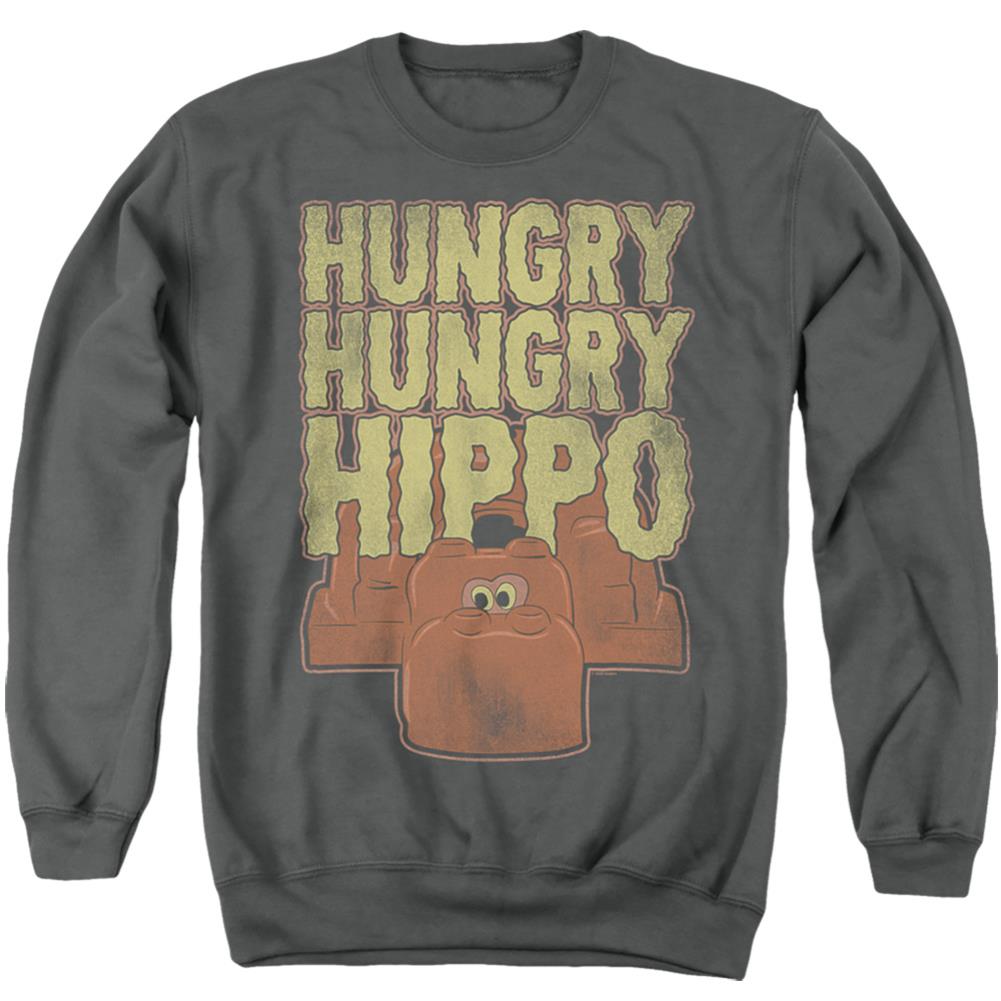Hungry Hungry Hippos Hungry Hungry Hippo Men's Crewneck 50 50 Poly Long-Sleeve T-Shirt