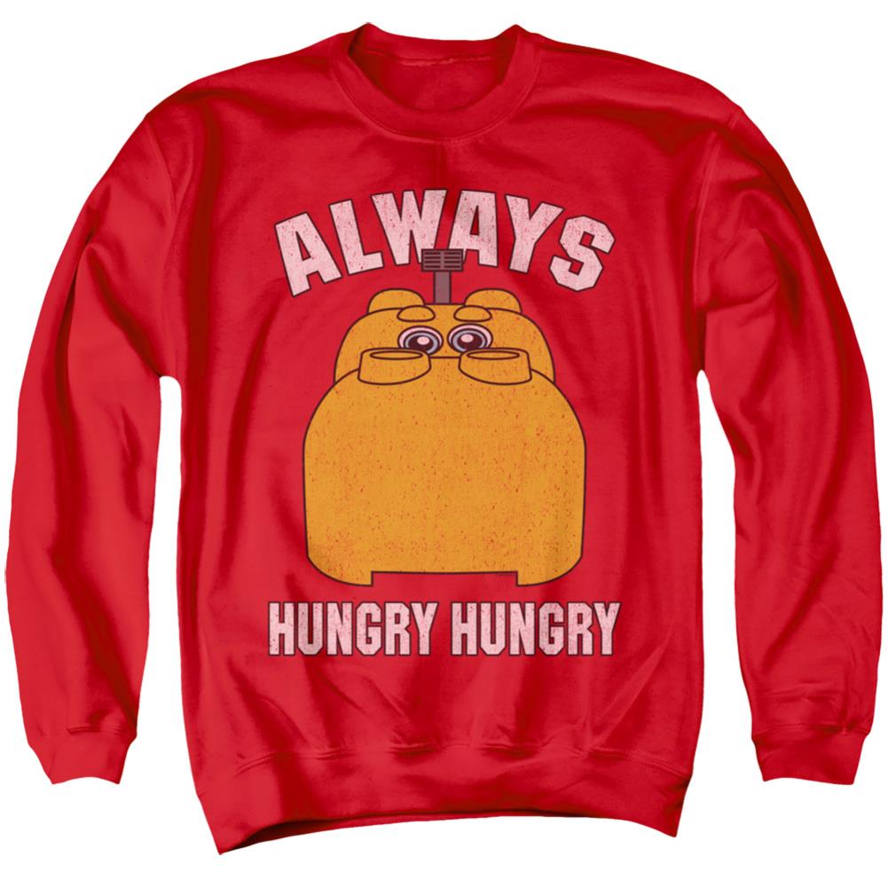 Hungry Hungry Hippos Hungry Men's Crewneck 50 50 Poly Long-Sleeve T-Shirt