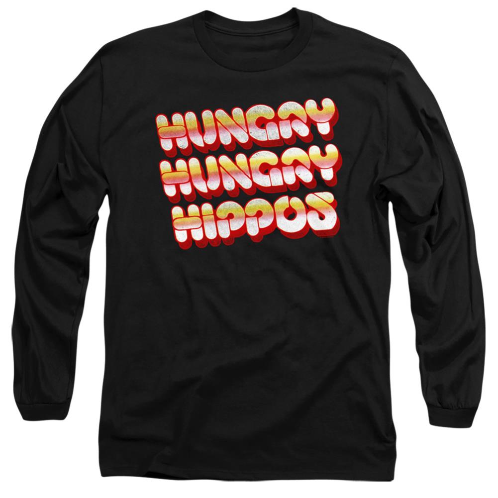 Hungry Hungry Hippos Hungry Vintage Logo Men's 18/1 Cotton Long-Sleeve T-Shirt
