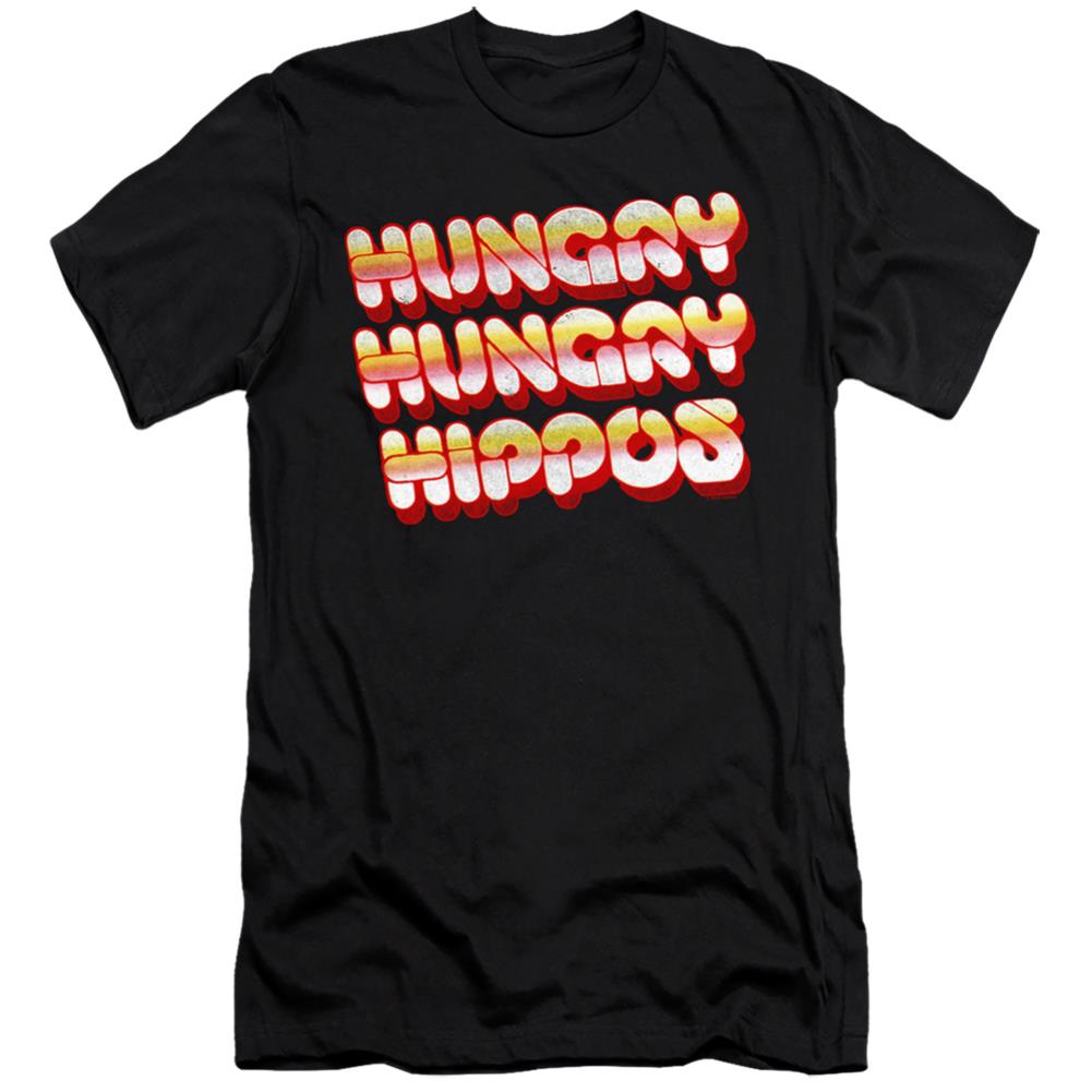 Hungry Hungry Hippos Hungry Vintage Logo Men's Ultra-Soft 30/1 Cotton Slim Short-Sleeve T-Shirt