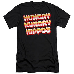 Hungry Hungry Hippos Hungry Vintage Logo Men's Ultra-Soft 30/1 Cotton Slim Short-Sleeve T-Shirt