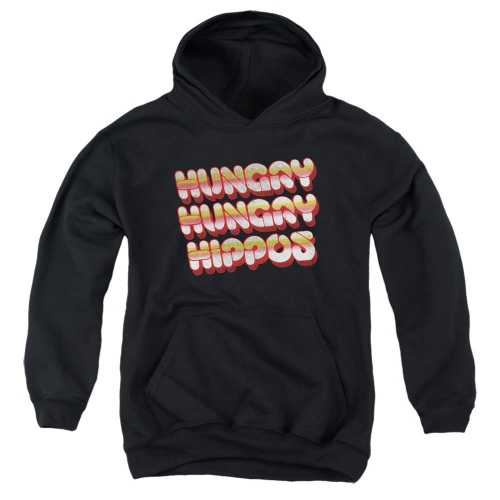 Hungry Hungry Hippos Hungry Vintage Logo Youth Cotton Poly Pull-Over Hoodie