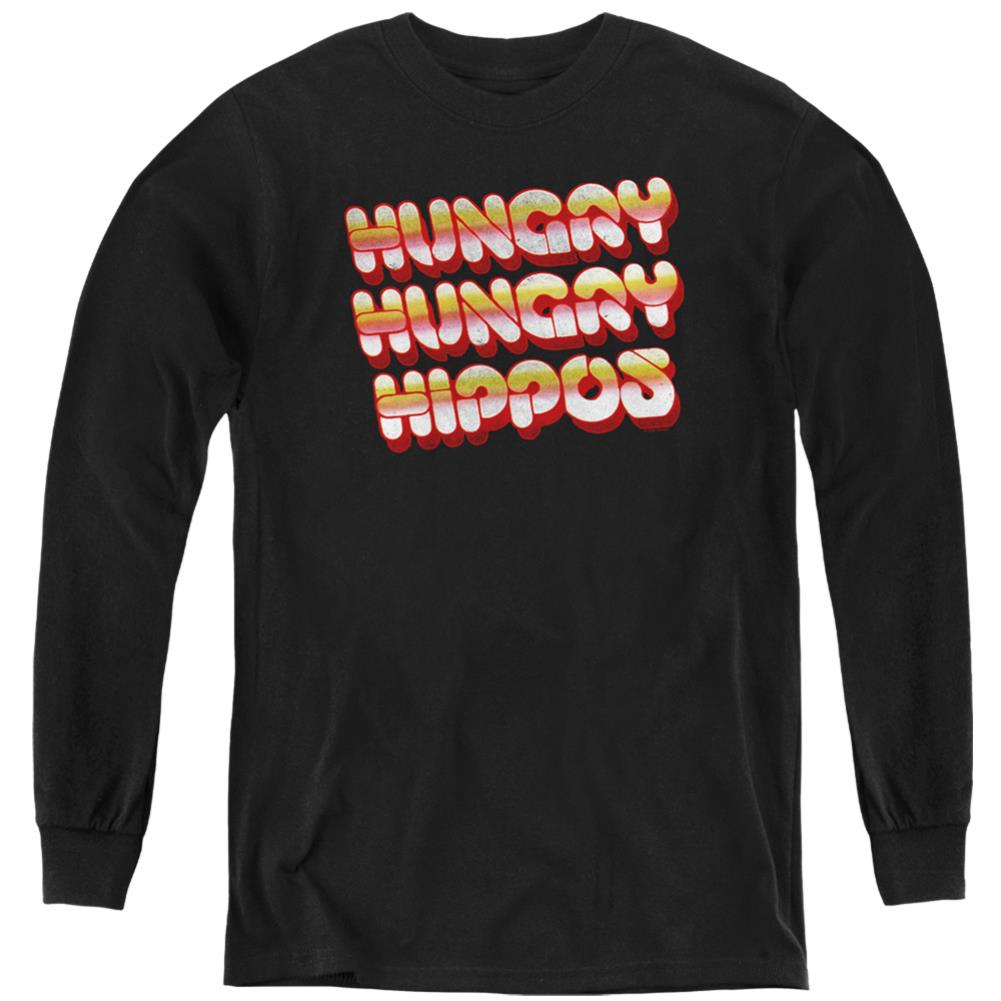 Hungry Hungry Hippos Hungry Vintage Logo Youth Long-Sleeve T-Shirt
