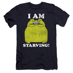 Hungry Hungry Hippos I'm Starving Men's Ultra-Soft 30/1 Cotton Slim Short-Sleeve T-Shirt